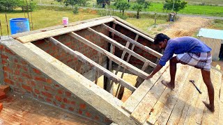 Techniques of FormworkSloping Roof Shuttering perfectly on BoardSlopd Roof FormworkCentring work [upl. by Sedruol860]