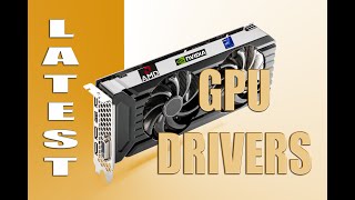 Latest GPU Drivers  AMD NVIDIA INTEL  October [upl. by Kylander]