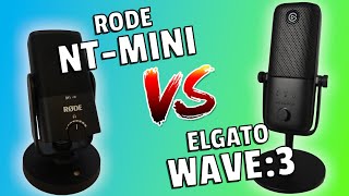 Elgato Wave3 vs Rode NTMini Battle of the USB Condenser  Mic Test and Review [upl. by Winfred701]