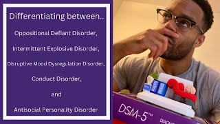 DSM5  ODD vs Intermittent Explosive Disorder vs DMDD vs Conduct vs Antisocial Personality Disorder [upl. by Emarie345]