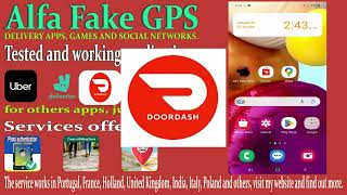 ALFA FAKE GPS FOR UBER DOORDASH DELIVEROO BOLT GLOVO STUART [upl. by Ellicul824]