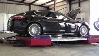 Porsche Panamera Turbo Dyno Test  Hennessey Performance [upl. by Naujahs]