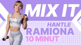 SZYBKI TRENING NA RAMIONA Z HANTLAMI  10 MINUT ⌛  MIX IT  Codziennie Fit [upl. by Edik]