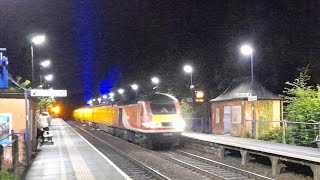 The Shining Blue Light Into The Night On The Network Rail HST [upl. by Olivie]