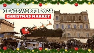 I Visited Chatsworth Christmas Market 2024  Derbyshire [upl. by Anerual439]