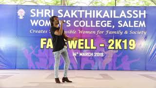 Uyirin Uyire Song by Sakthi Amaran Farewell  2019 Shri Sakthikailassh Womens College  SaLeM [upl. by Ahsennek285]