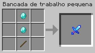 EU CONSIGO CRAFTAR ITENS PEQUENOS NO MINECRAFT [upl. by Ardaid]