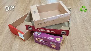 Why buy Expensive Baskets in Stores when You Can make it Yourself  Idea from Cardboard  DIY Basket [upl. by Eecyal]