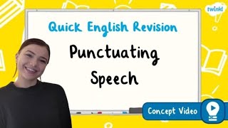 How Do You Correctly Punctuate Speech  KS2 English Concept for Kids [upl. by Krischer648]