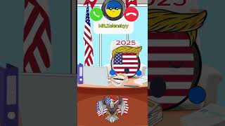 Trump and Ukarine 2025 countryballs usa ukraine 2025 [upl. by Gall556]