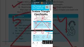 What is a Scalene triangle  Types of triangle Part11 Class7maths kendriyavidyalayancert [upl. by Fornof]