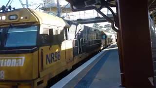 Pacific National freight train at Wyong NSW [upl. by Pudens572]