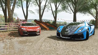 Spania GTA Spano amp Alfa W Motors Lykan HyperSport Convoy  Forza Horizon 4 [upl. by Honebein]