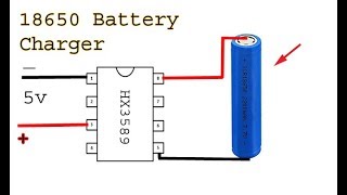 Make a 18650 battery charger Liion battery charge controller circuit [upl. by Haimerej635]