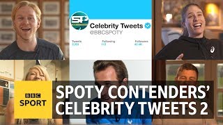 Which celebrities have been tweeting our SPOTY 2017 stars Part 2  BBC Sport [upl. by Aan]