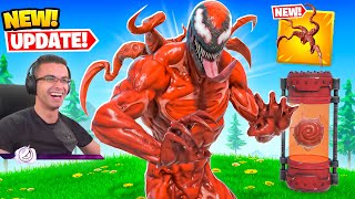 Nick Eh 30 reacts to VENOM and CARNAGE in Fortnite [upl. by Yelda]