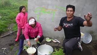 PREPARAMOS UN RICO CALDO DE GALLINA PAPAS CON CUY EN LOS PÁRAMOS DE PAPALLACTA 🇪🇨 [upl. by Skippy820]