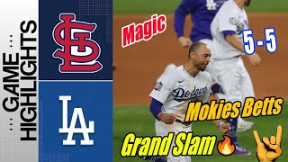 Mokies Betts Grand Slam  MLB Highlights [upl. by Tur284]