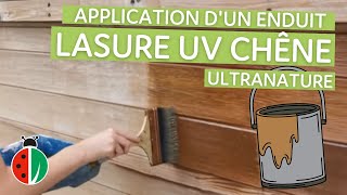 Lasure UV chêne ULTRANATURE  démonstration dapplication [upl. by Elleirol]