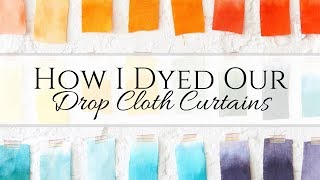 How I Dyed Our Curtains [upl. by Reggie585]