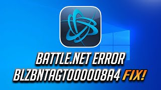 How to Fix BattleNet Error BLZBNTAGT000008A4 Tutorial [upl. by Yenttihw]