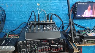 cara setting mixer ashley 4 channel ke amplifier dijadikan mini studio karokean [upl. by Assirahc563]