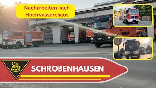 Nacharbeiten nach Jahrhunderthochwasser Oberbayern  Schrobenhausen  Feuerwehr Einsatzfahrten  THW [upl. by Yaner422]