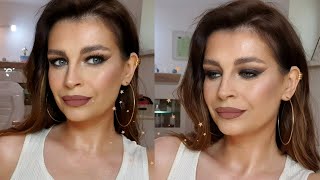 Jak wykonać makijaż wieczorowy  tylko 3 cienie szybki i łatwy tutorial  grwm evening make up [upl. by Brant]