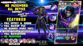 NEW Script Skin Alucard Legend No Password  Effect amp Voice Indonesia  Patch Terbaru Mobile Legends [upl. by Onitnerolf]