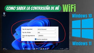 ¿Cómo ver la contraseña de WiFi en mi PC Windows 1011 [upl. by Sivahc]