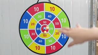 Large Dart Board with 12 Sticky Balls SET [upl. by Kath]