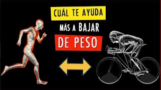 ¿Cuál QUEMA MÁS CALORÍAS 🔥 CORRER vs BICICLETA [upl. by Julita]