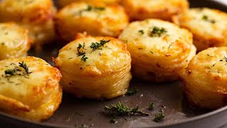 Mini Potato Dauphinoise Gratin Stacks [upl. by Nalloh]