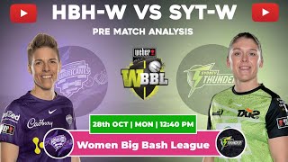 Hobart Hurricanes vs Sydney Thunder Match Analysis  WBBL 2024 [upl. by Starling]