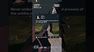 Uchiha clan true power 🥶☠️ shorts naruto anime uchiha [upl. by Yrrek]