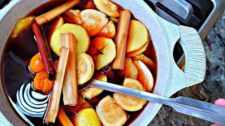 Mexican Christmas Punch  Ponche Navideño recipe [upl. by Fairfax687]