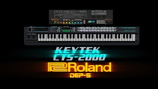 Obscure LoFi Italian Synth Meets Obsolete FX Rack 🎹 Keytek CTS2000 and Roland DEP5 [upl. by Lear987]