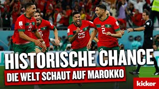 Historisches Marokko Wer ist die Mannschaft auf der Afrikas Hoffnung liegt  kickertvStory [upl. by Nonna930]