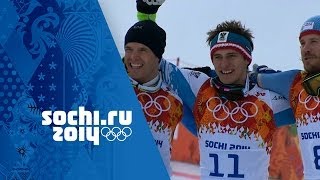 Mens Alpine Skiing  Downhill  Matthias Mayer Wins Gold  Sochi 2014 Winter Olympics [upl. by Nolahp697]