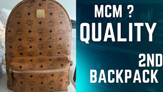 MCM VISETOS BACKPACK IN COGNAC MCM BACKPACK QUALITY ISSUE [upl. by Parthinia]