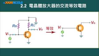 高中電子學電晶體放大電路單元2 電晶體交流等效電路Part B 電晶體放大器的的交流等效電路陳以熙 [upl. by Kendyl517]