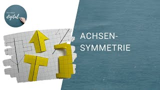 Achsensymmetrie  einfach symmetrisch ergänzen inkl Arbeitsblatt [upl. by Gualterio]