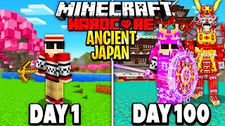 I Survived 100 Days in Ancient Japan on Hardcore Minecraft Heres What Happened [upl. by Laforge86]