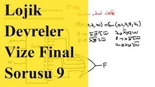 Sayısal Elektronik Vize ve Final Soruları 9 Lojik Devre Tasarımı Çözümlü Vize ve Final Soruları [upl. by Josy]