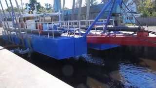 Ellicott 670 Dredge Launch [upl. by Ozzie635]