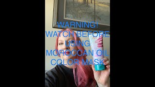 WARNING Moroccan Oil Color Depositing Mask Update [upl. by Alaj210]