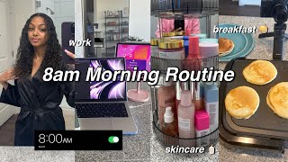 PRODUCTIVE Morning Routine in my New Apartment GRWM journaling skincare cleaning  LexiVee [upl. by Nirik465]