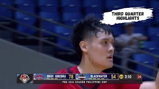 Brgy Ginebra San Miguel vs Blackwater Bossing  April 12 2024  Third Quarter Highlights [upl. by Anerroc]