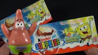 Kinder Surprise Eggs  Spongebob amp Monster Hotel [upl. by Ettenil]