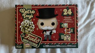 Funko Pocket Pop Retro Toys Advent Calendar Unboxing [upl. by Nerrak]